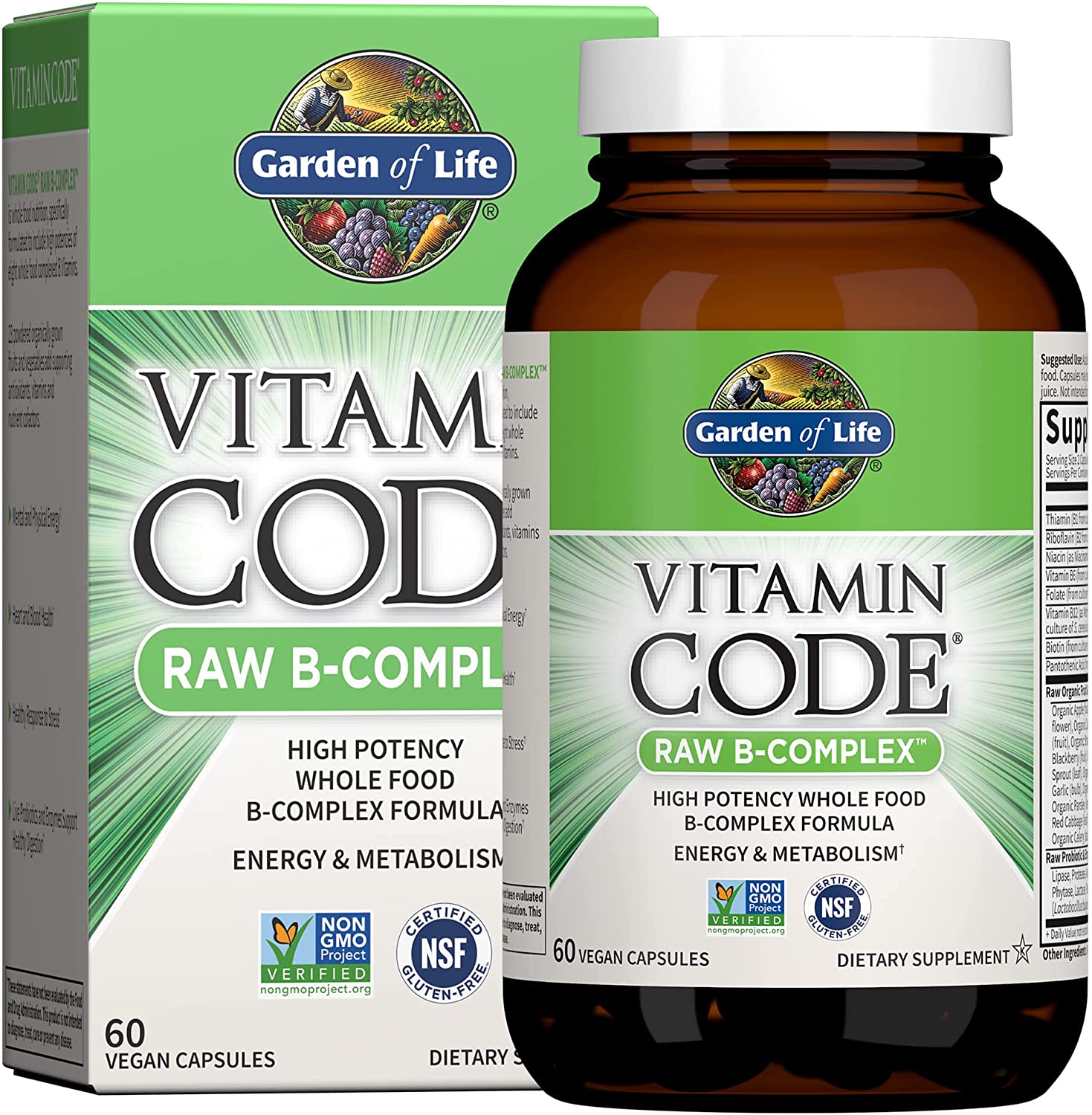 Garden of Life Vitamin B Complex - Vitamin Code Raw B Complex