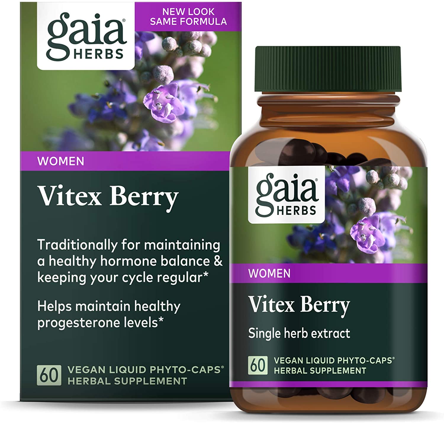 Gaia Herbs Vitex Berry, Chasteberry, Hormone Balance...