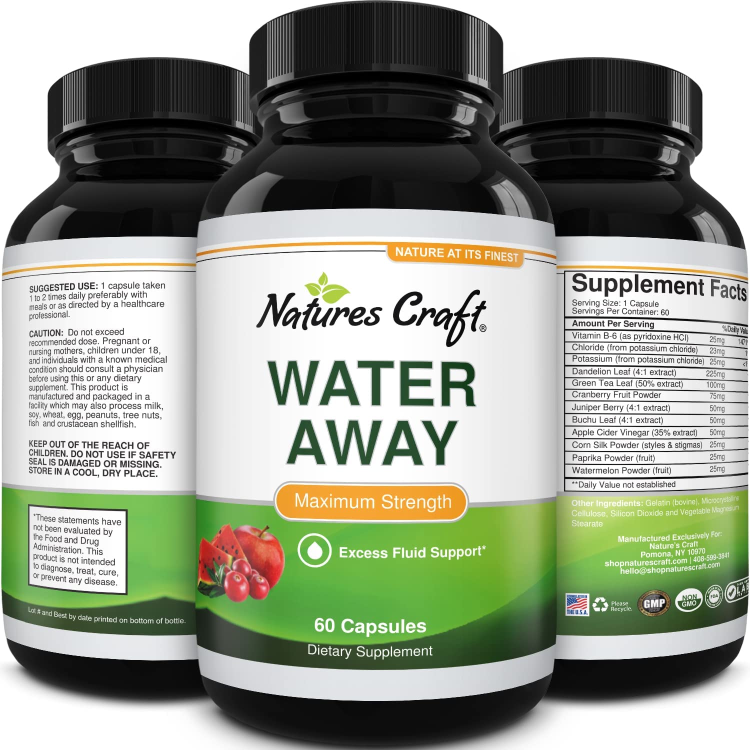 Water Away Pills Diuretic Supplements...