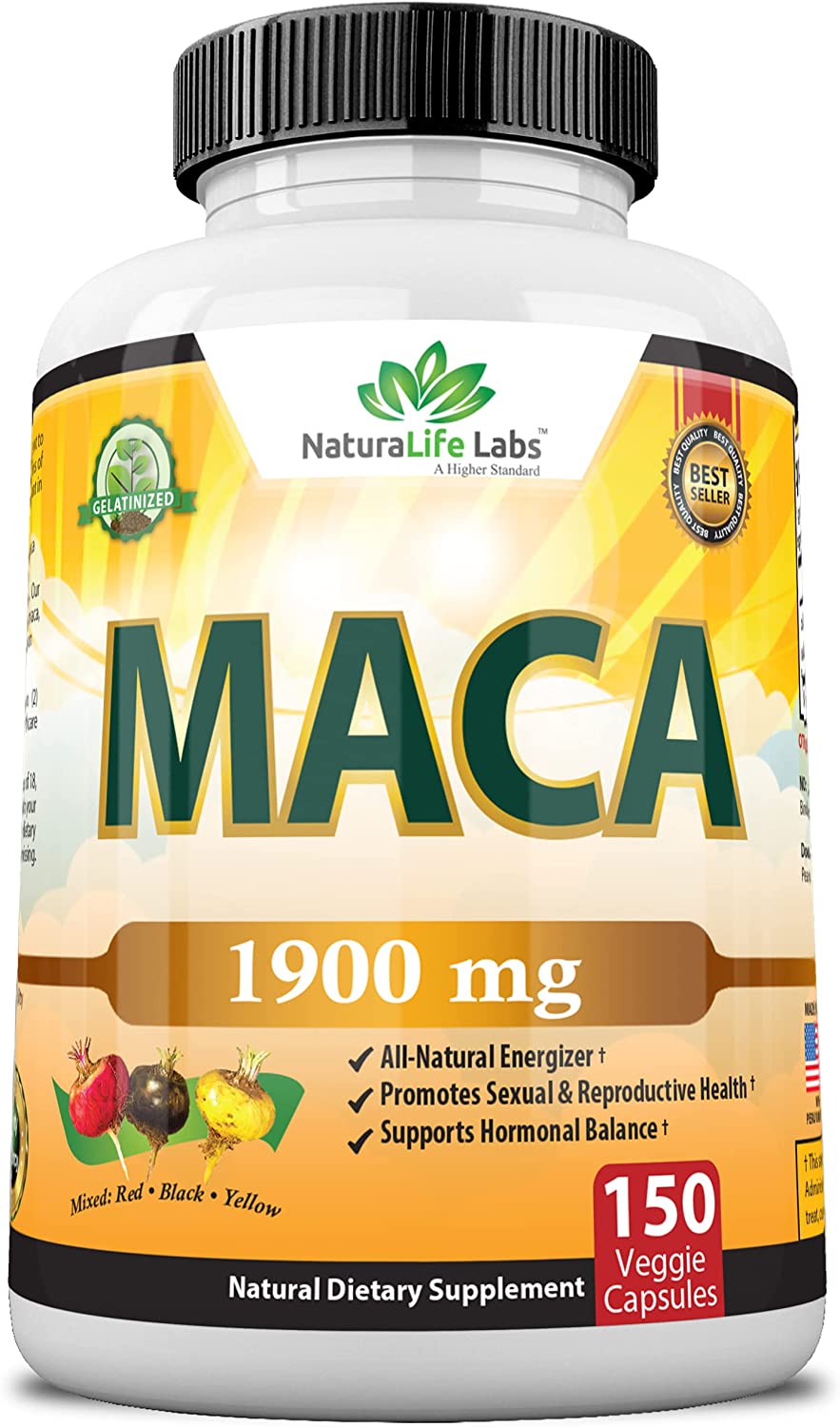 Organic Maca Root Black, Red, Yellow..