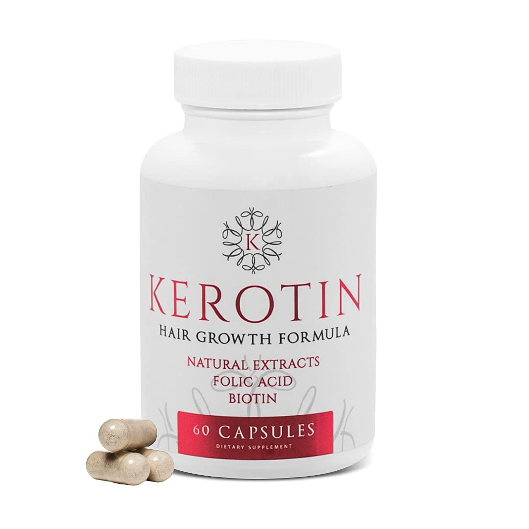 Kerotin Hair Growth Vitamins for Natural Longer, Stronger, Healthier Hair 