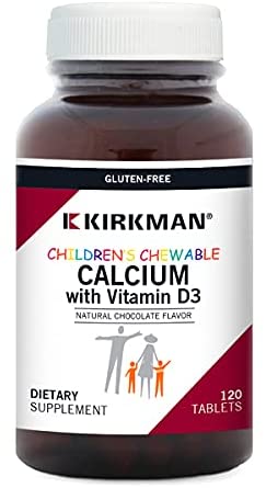 Kirkman Children’s Chewable Calcium Chocolate Tablets | 120 Tablets