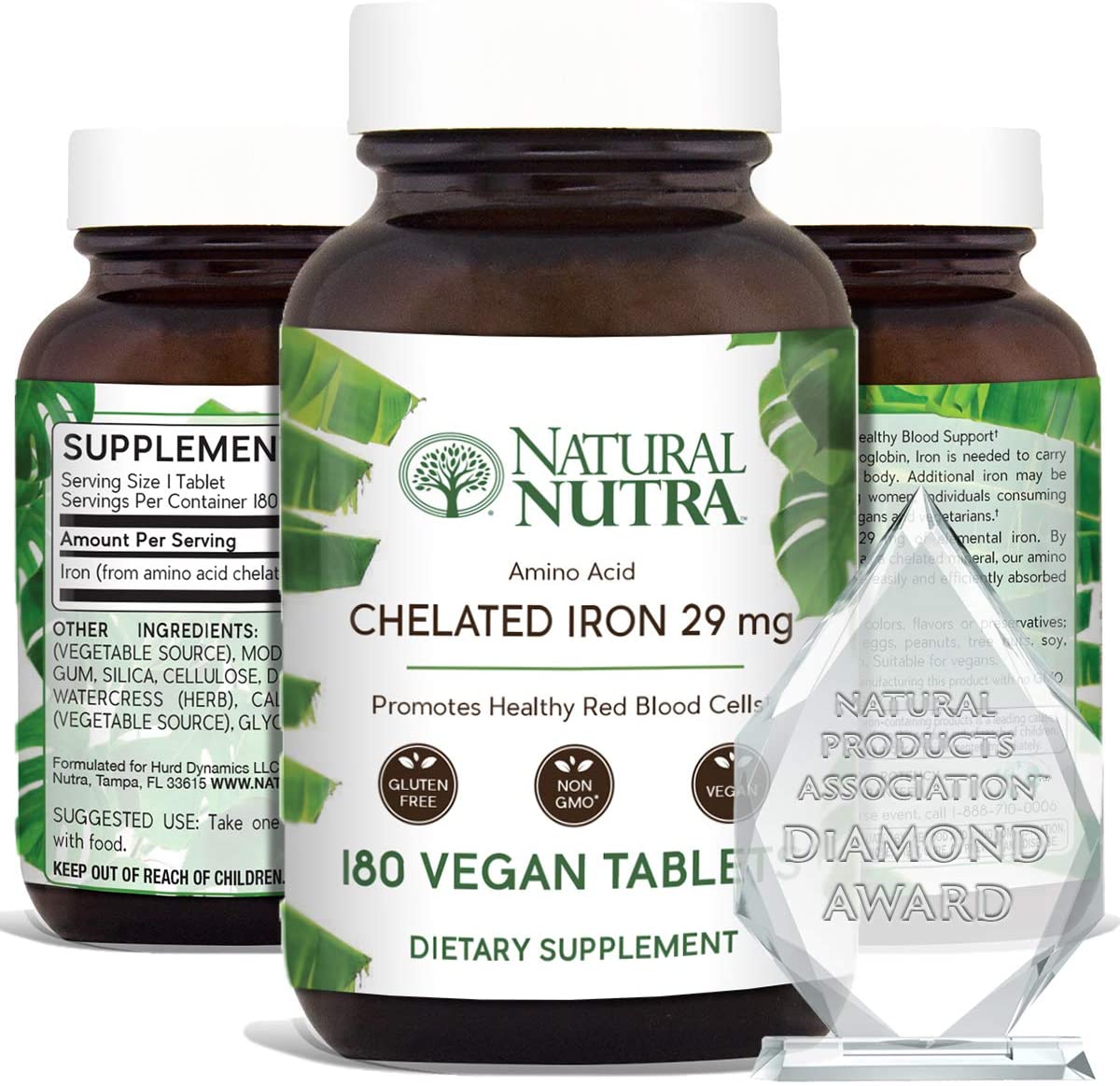 Natural Nutra Chelated Iron Supplement