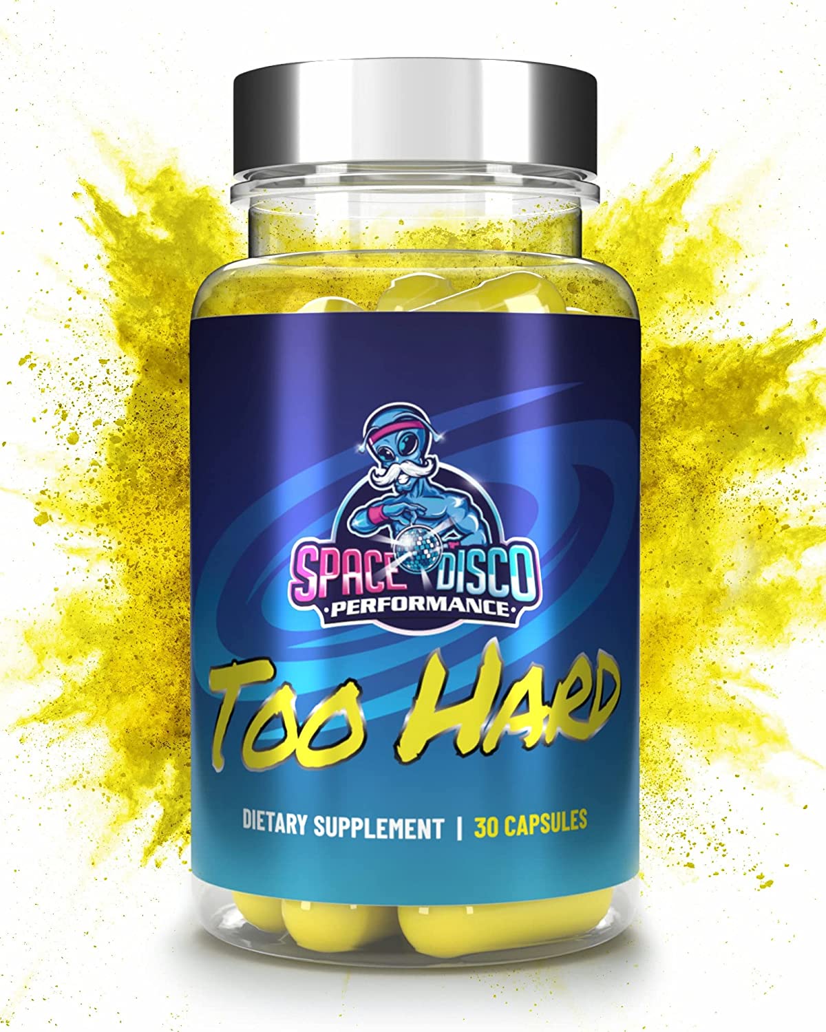 Too Hard REFORMULATED Energy Pills | Made in The USA (30 Pills)