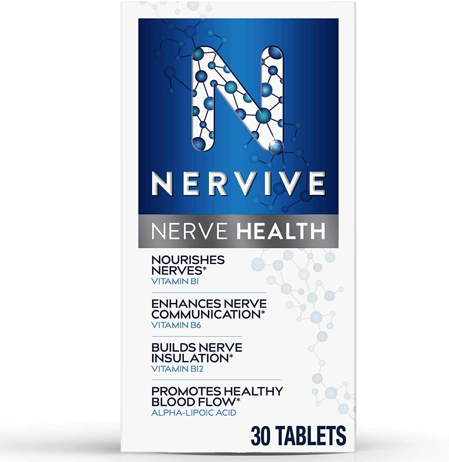 Nervive, Nerve Health for Nerve Support, Alpha Lipoic Acid, ALA, Vitamins B1, B6, B12, Healthy Nerve Function in Fingers, 