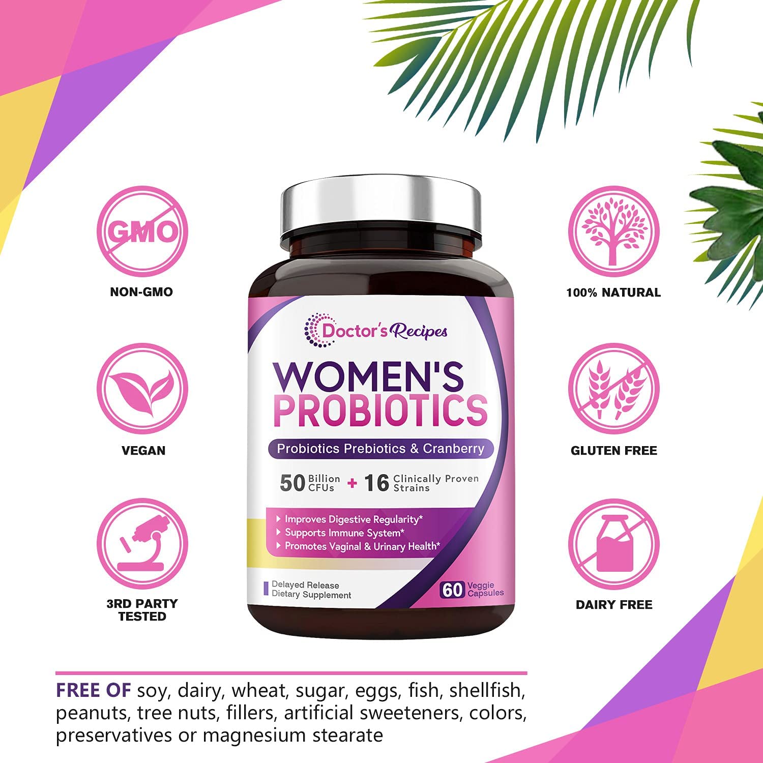 Doctor's Recipes Women’s Probiotic...