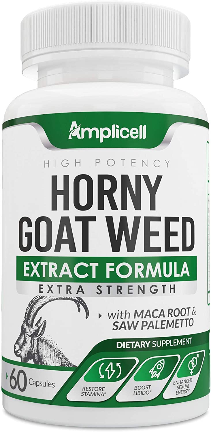 Horny Goat Weed (60caps) Natural Female & Male Enhancement Pills with L Arginine