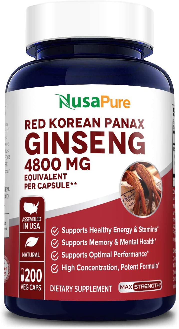 Red Korean Panax Ginseng 4800mg