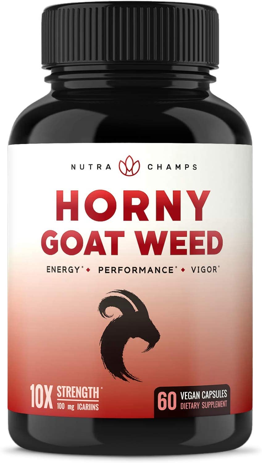 Premium Horny Goat Weed Extract [10X Strength Icariins] with Maca