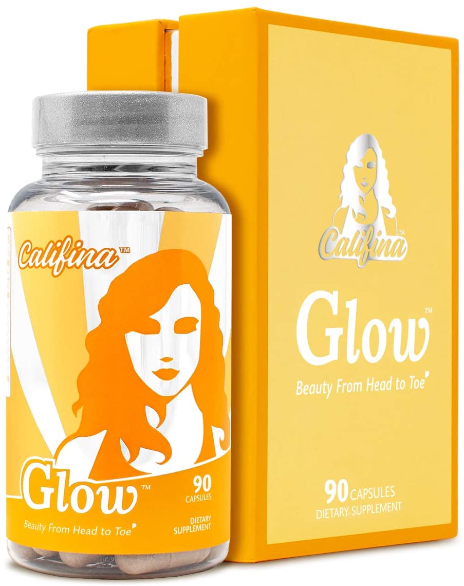 GLOW by Califina - Hair Skin & Nails Vitamin & Antioxidant Beauty Pill Supplement - 