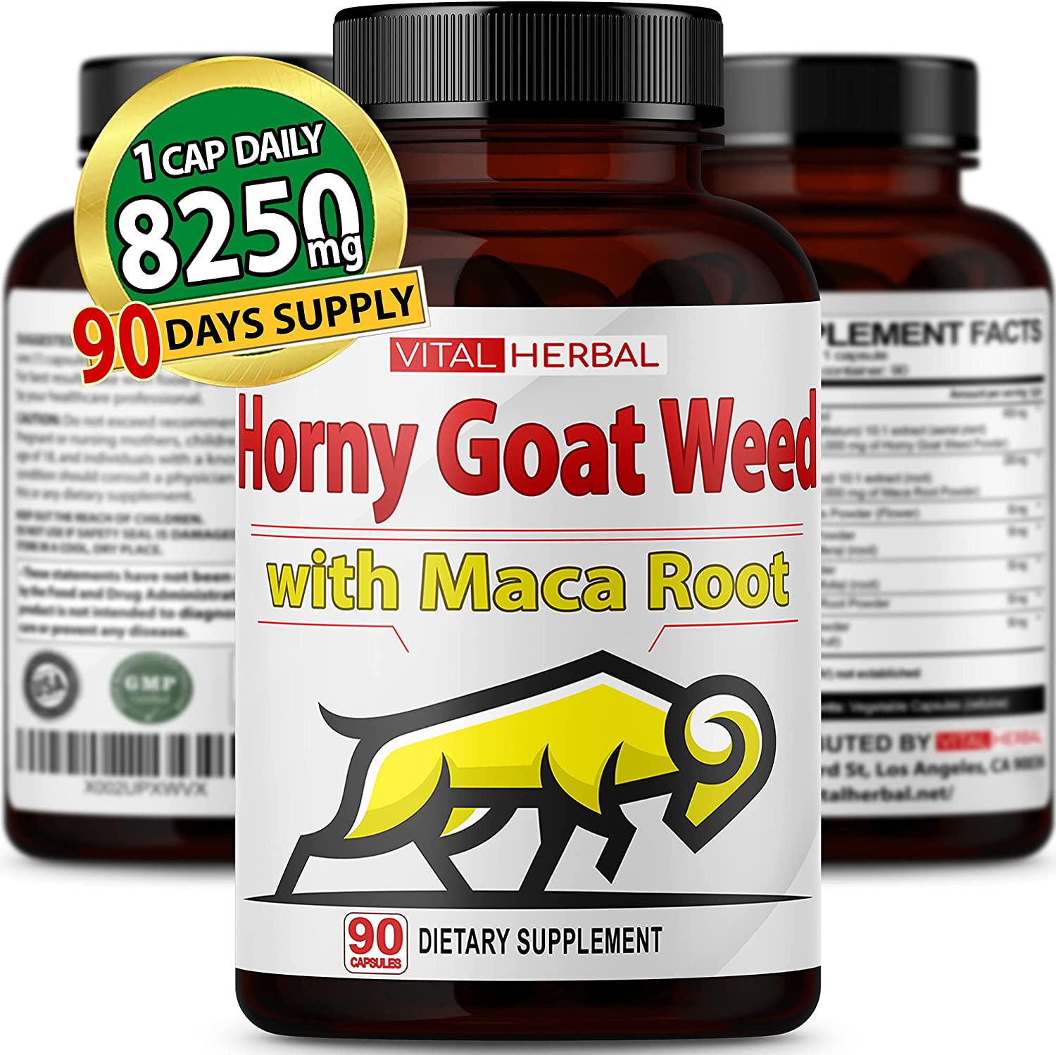 Horny Goat Weed Capsules Equivalent to 8250mg