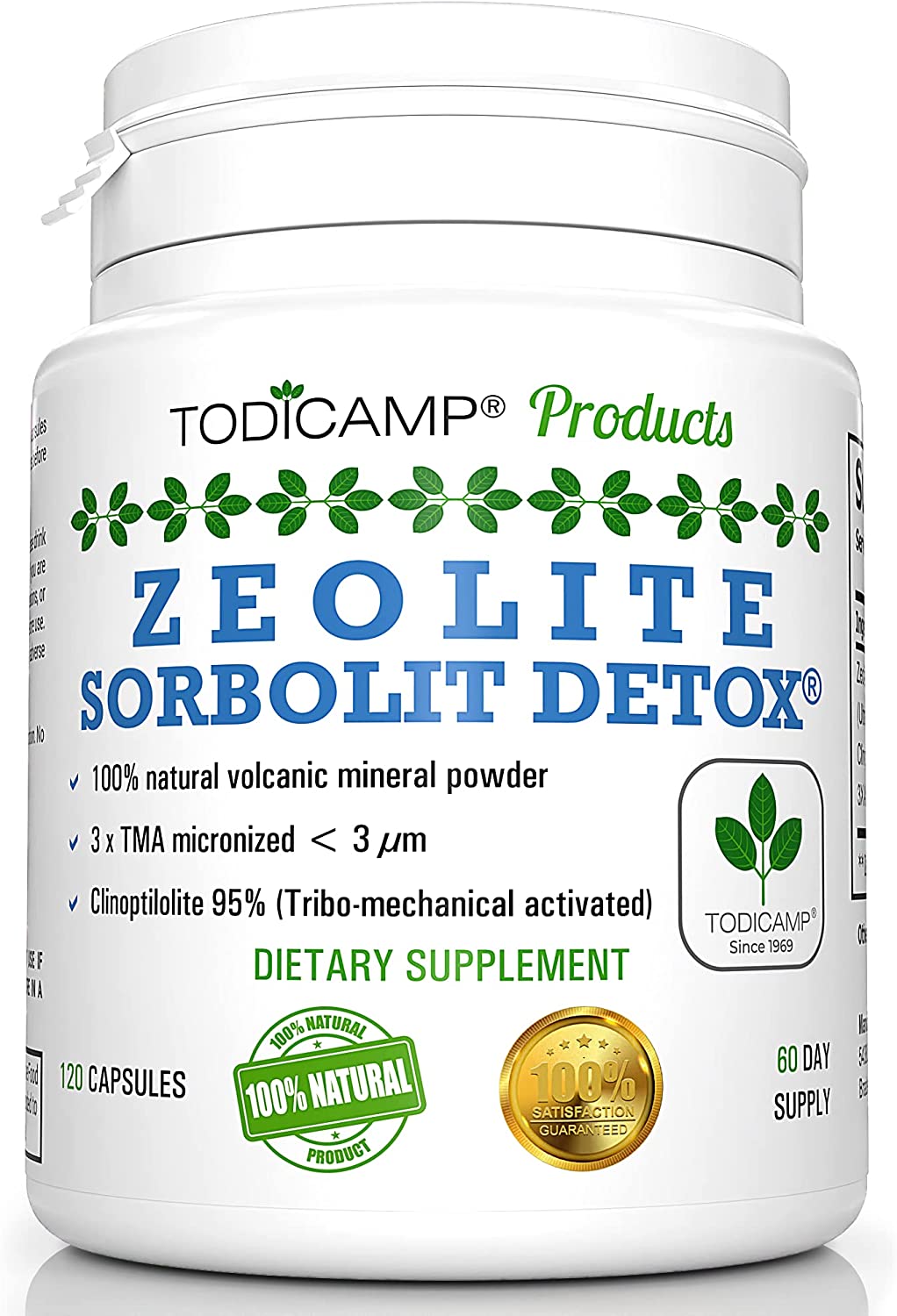 Zeolite Detox - Zeolite Capsules Sorbolit by TODICAMP 