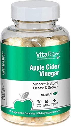 Organic Apple Cider Vinegar Capsules (60 Capsules | 1500 mg) | Apple Cider Vinegar Pills for Immune Support & Gut 