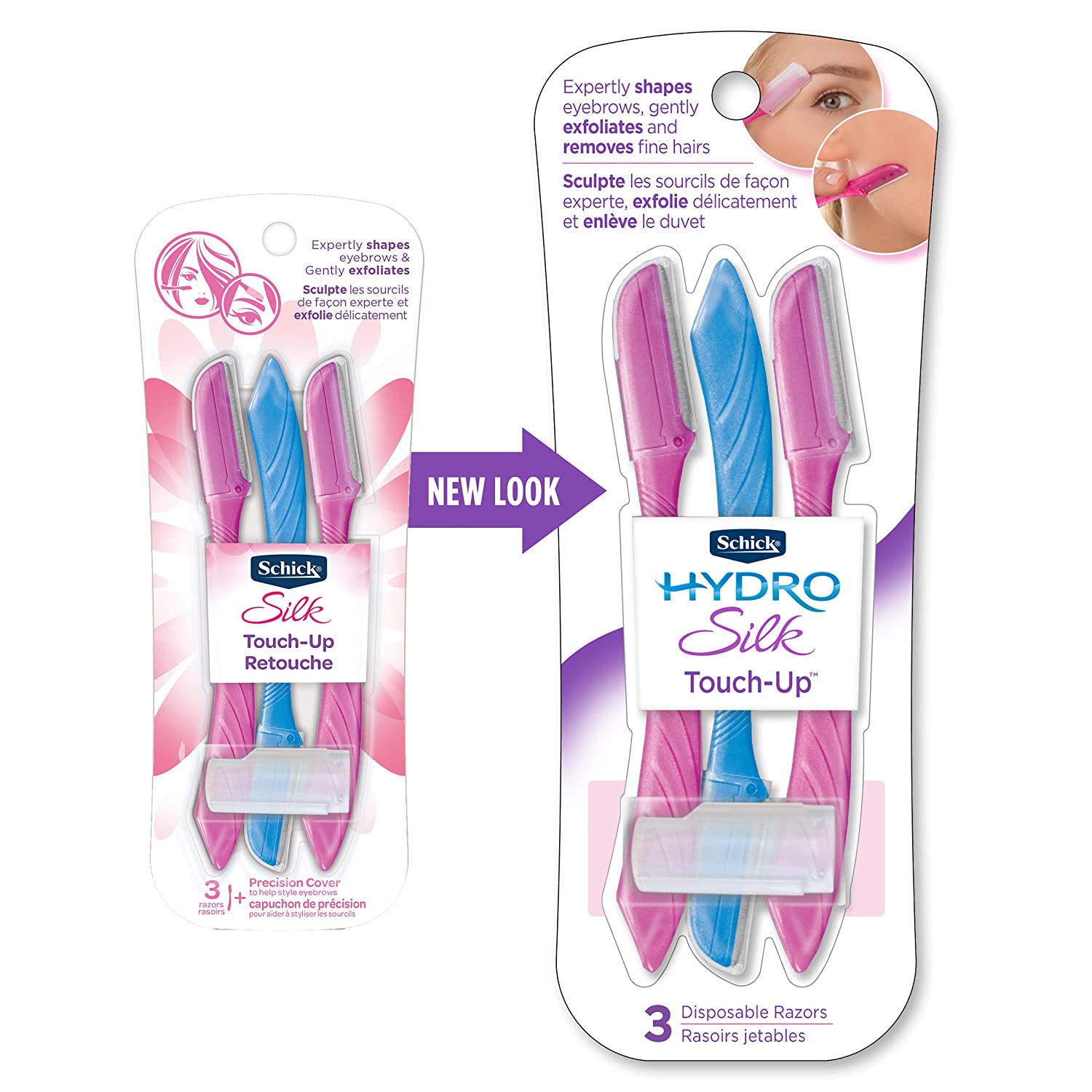 Schick Hydro Silk Face Tinkle Razor For Women 3 count In Pakistan