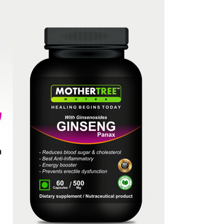 Panax Ginseng Capsules By MotherTree Nutra