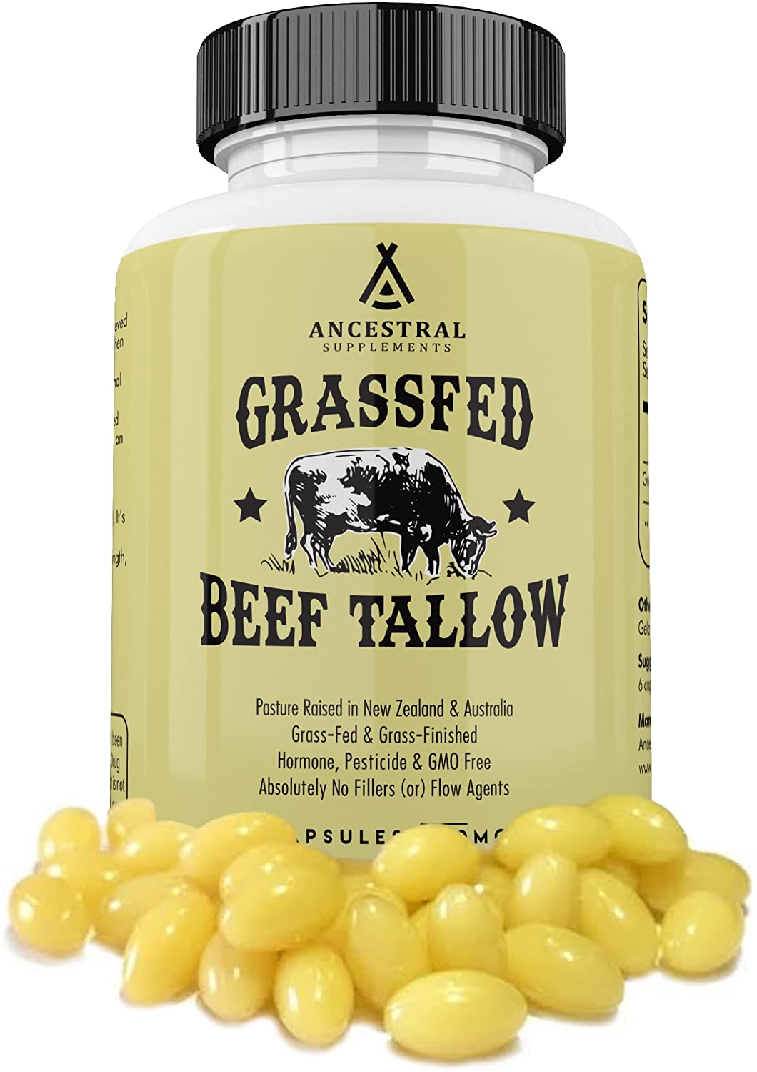 Ancestral Supplements Grass Fed Tallow Capsules