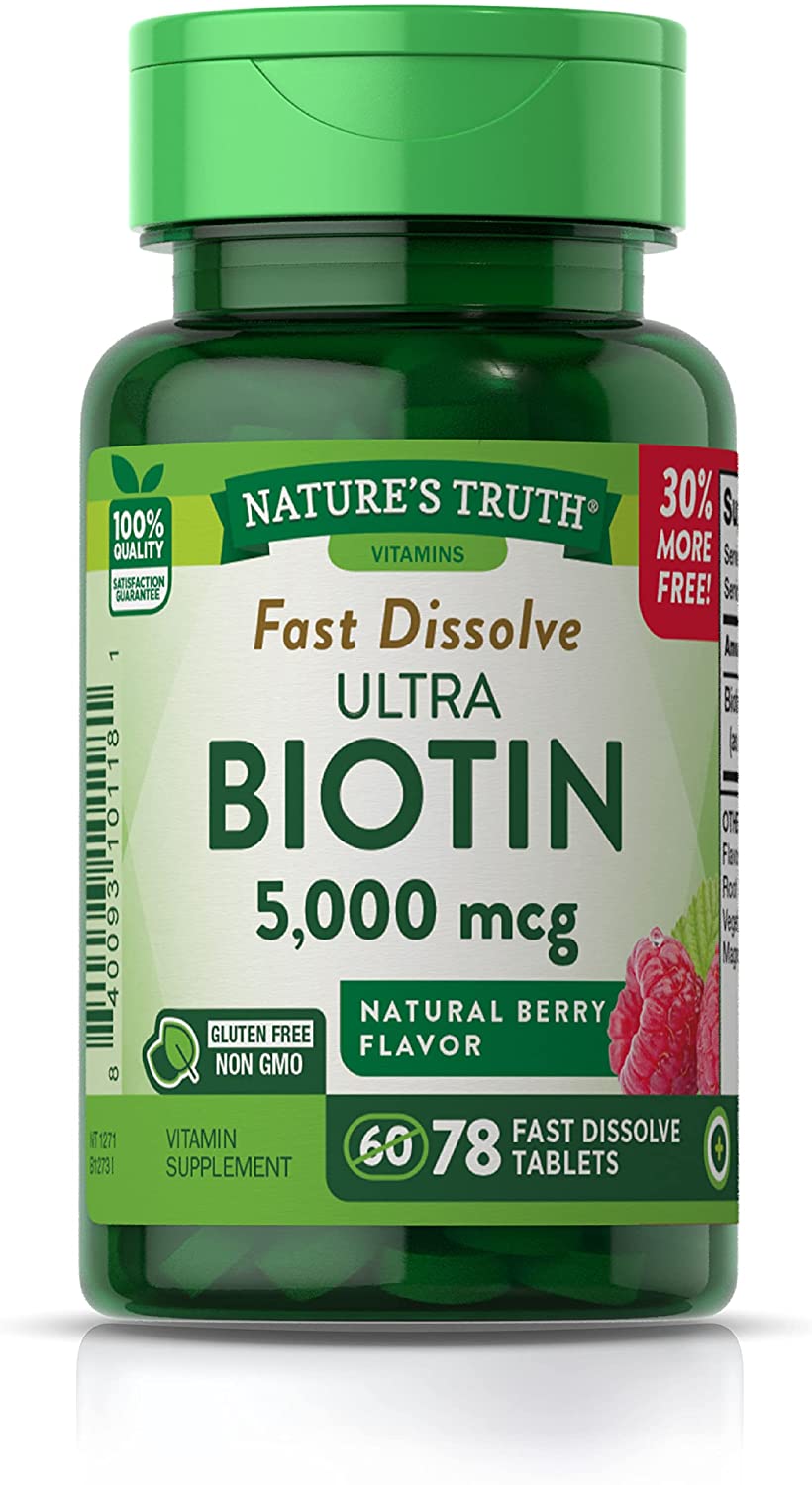 Ultra Biotin 5000mcg | 78 Fast Dissolve Tablets