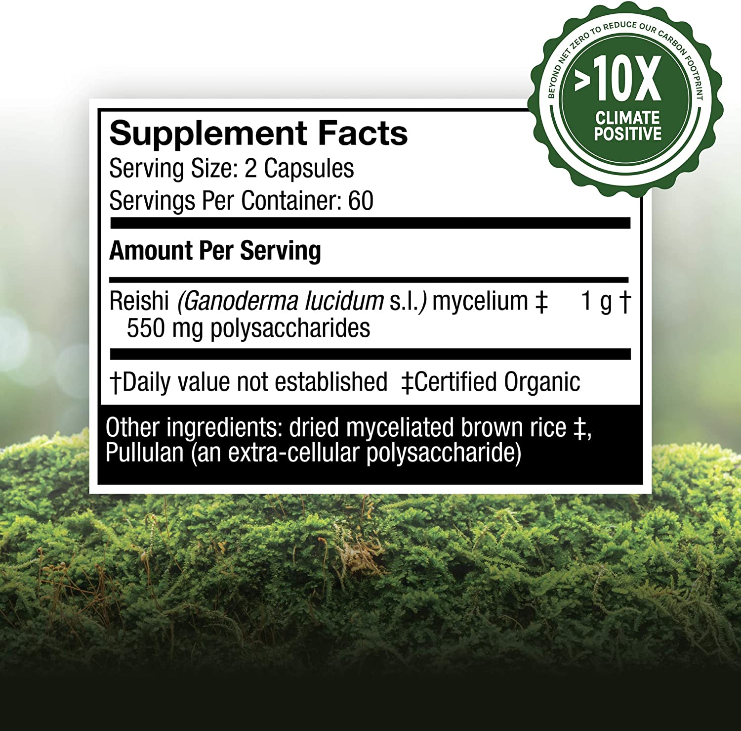 Host Defense, Reishi Capsules, Supports General Wellness and Vitality, 