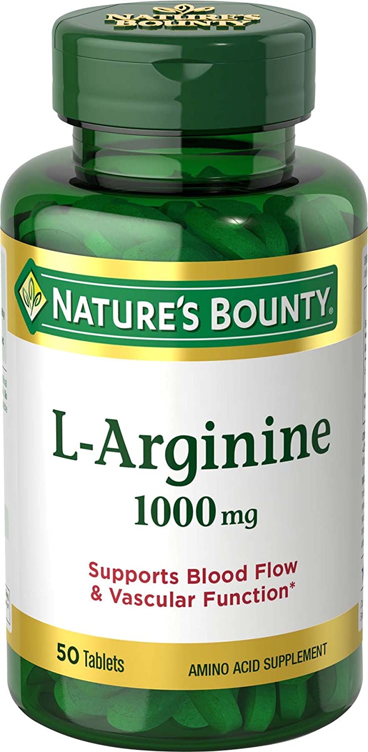 Nature's Bounty L-Arginine 1000 mg, 50 Tablets.vc