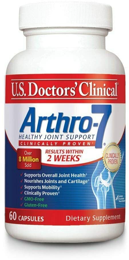 U.S. Doctors’ Clinical Arthro-7 Original Formula for Joint Health & Mobility with Collagen, MSM, Vitamin C, Turmeric