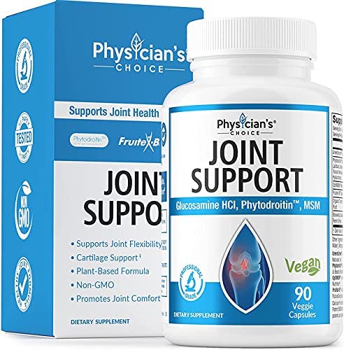 Glucosamine Chondroitin MSM - Phytodroitin Plant-Based Chondroitin - Joint Supplements for Men & Women - Turmeric, 