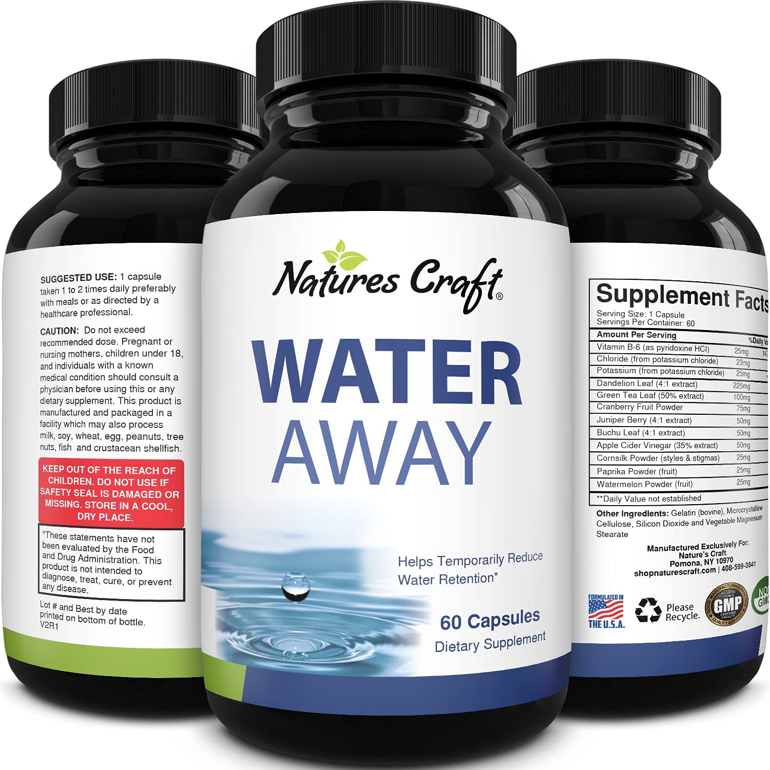 Water Away Pills and Diuretic Supplement