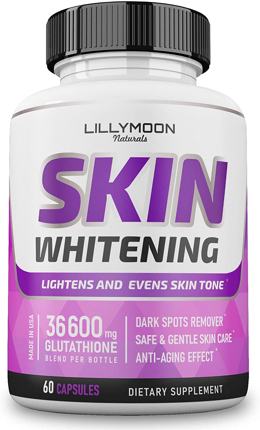 Glutathione Whitening Pills Skin Lightening Pills - Skin Whitening Formula - Glutathione Whitening Skin Pills with Vitamin