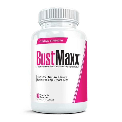 CLINICAL STRENGTH Bust Maxx – Pharmaceutical-Grade Breast Enlarging Formula, Safe & Natural, 60 Vegetable Capsules, Dietary Supplement