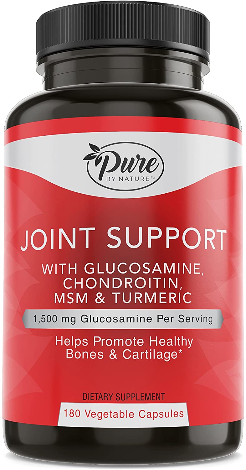 Pure By Nature Glucosamine with Chondroitin Turmeric MMS Boswellia Joint Pain Relief 