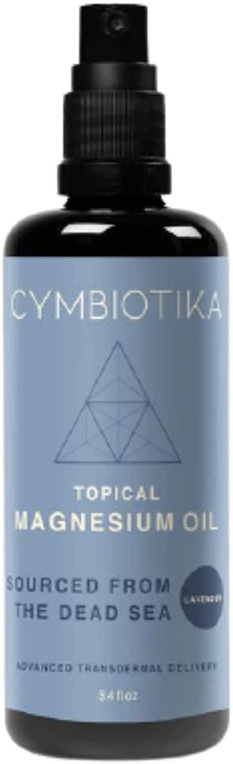 Cymbiotika Topical Magnesium Oil, Fast Pain Relief for Head, Neck, Leg Cramps, & Muscle Pains, Easy to Use Supplement 