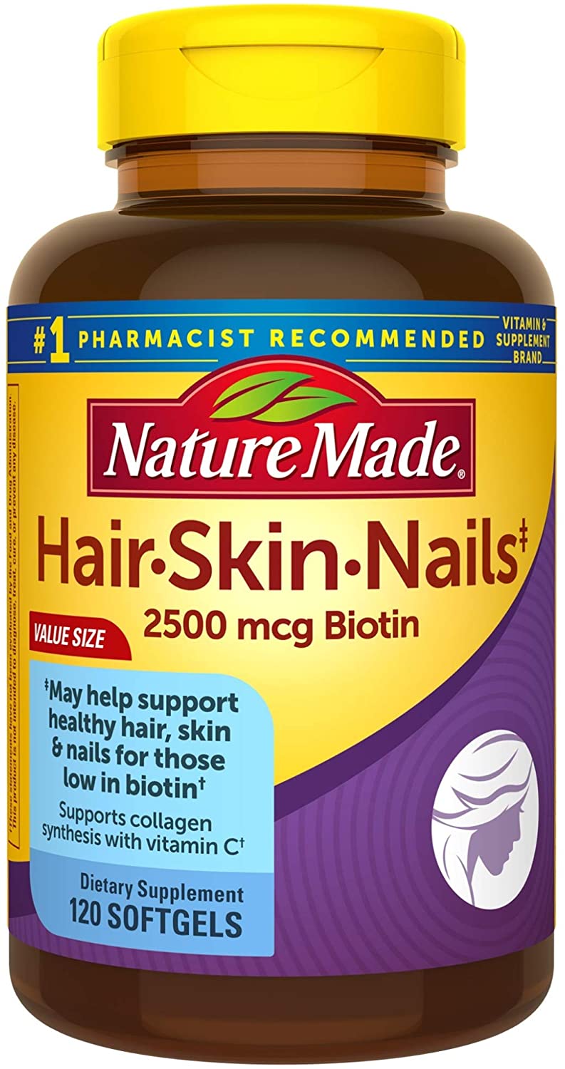 Nature Made Hair, Skin & Nails with 2500 mcg of Biotin Softgels,