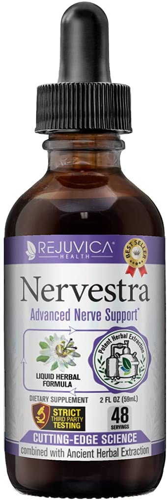 Nervestra Nerve Health Support Supplement - Fast-Absorbing Herbal Liquid Formula