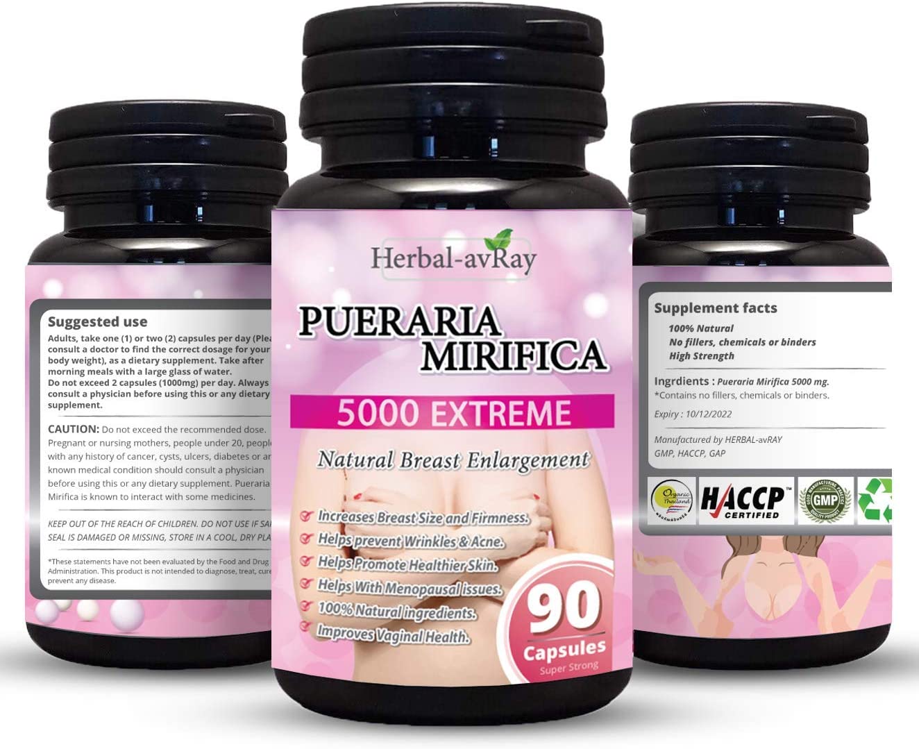 Pueraria Mirifica Capsules 5000mg..