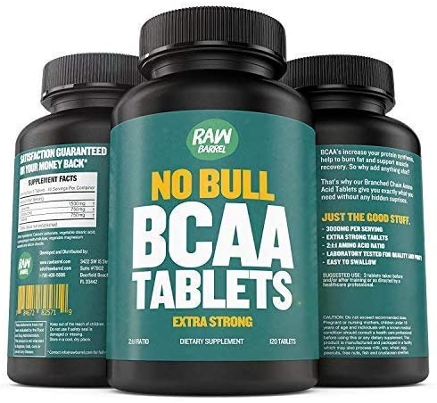 BCAA Tablets - 120 Pills,.