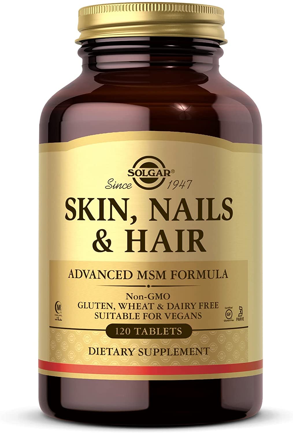 Solgar Skin, Nails & Hair, Advanced MSM Formula, 120 Tablets