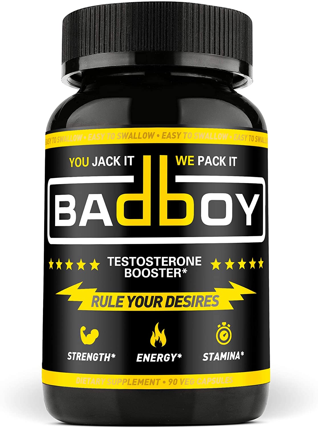 Bad Boy Male Enhancing Pills - Enlargement Booster for Men 