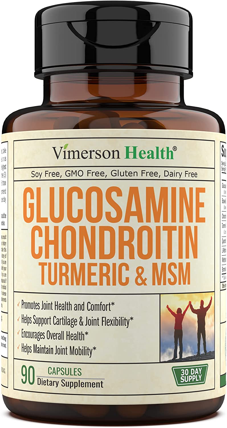 Glucosamine with Chondroitin Turmeric MSM Boswellia. Supports Occasional Joint Discomfort Relief