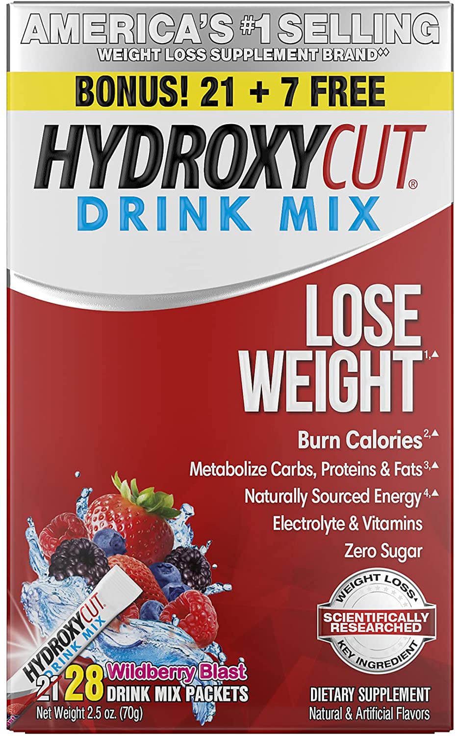 Weight Loss Drink Mix | Hydroxycut Lose Weight Drink Mix | Weight Loss for Women & Men | Weight Loss Supplement | 