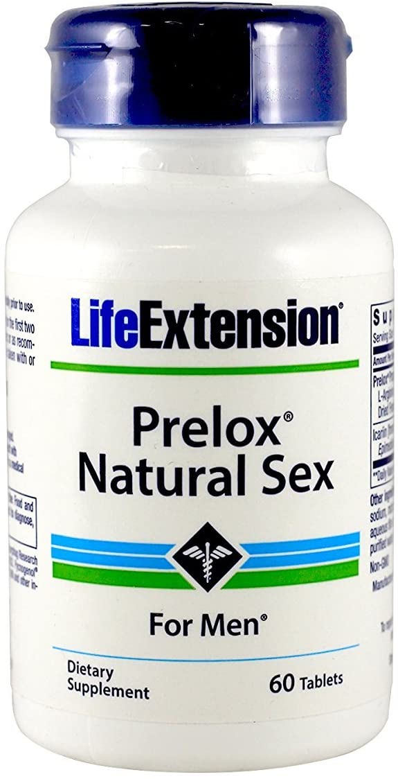 LifeExtension Prelox Natural Sex for Men-60 Tabs, 60 Count (Pack of 2)