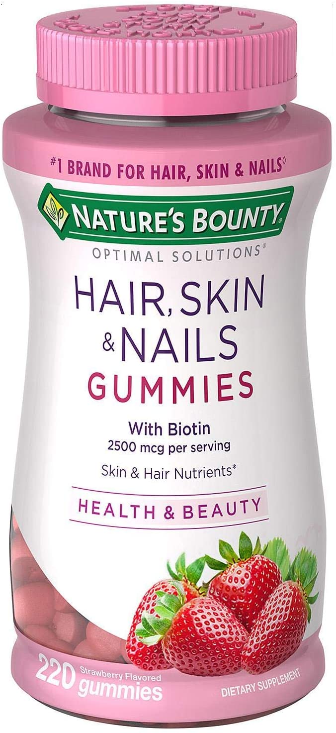 Natures Bounty Optimal Solutions Hair, Skin and Nails Gummies (220 Count)