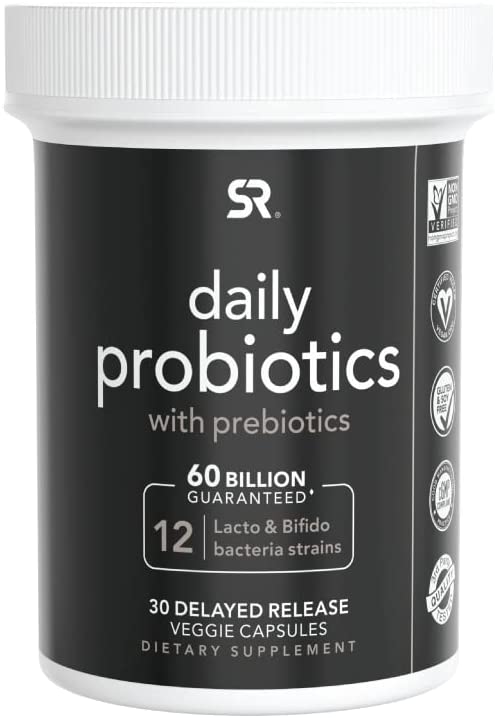 Daily Probiotics with Prebiotics for Women & Men | 60 Billion CFU at Expiration