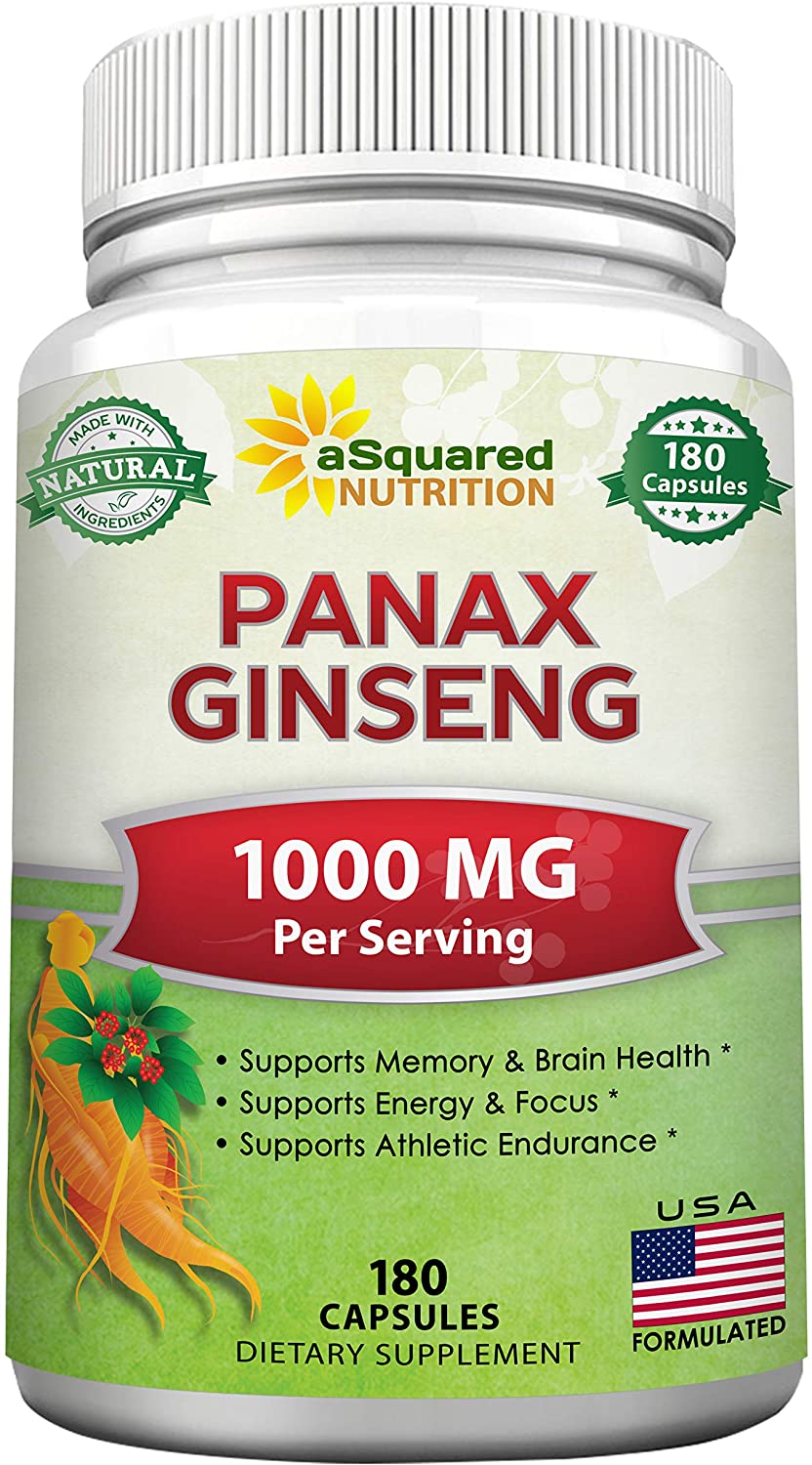 Red Korean Panax Ginseng (1000mg Max Strength) 180