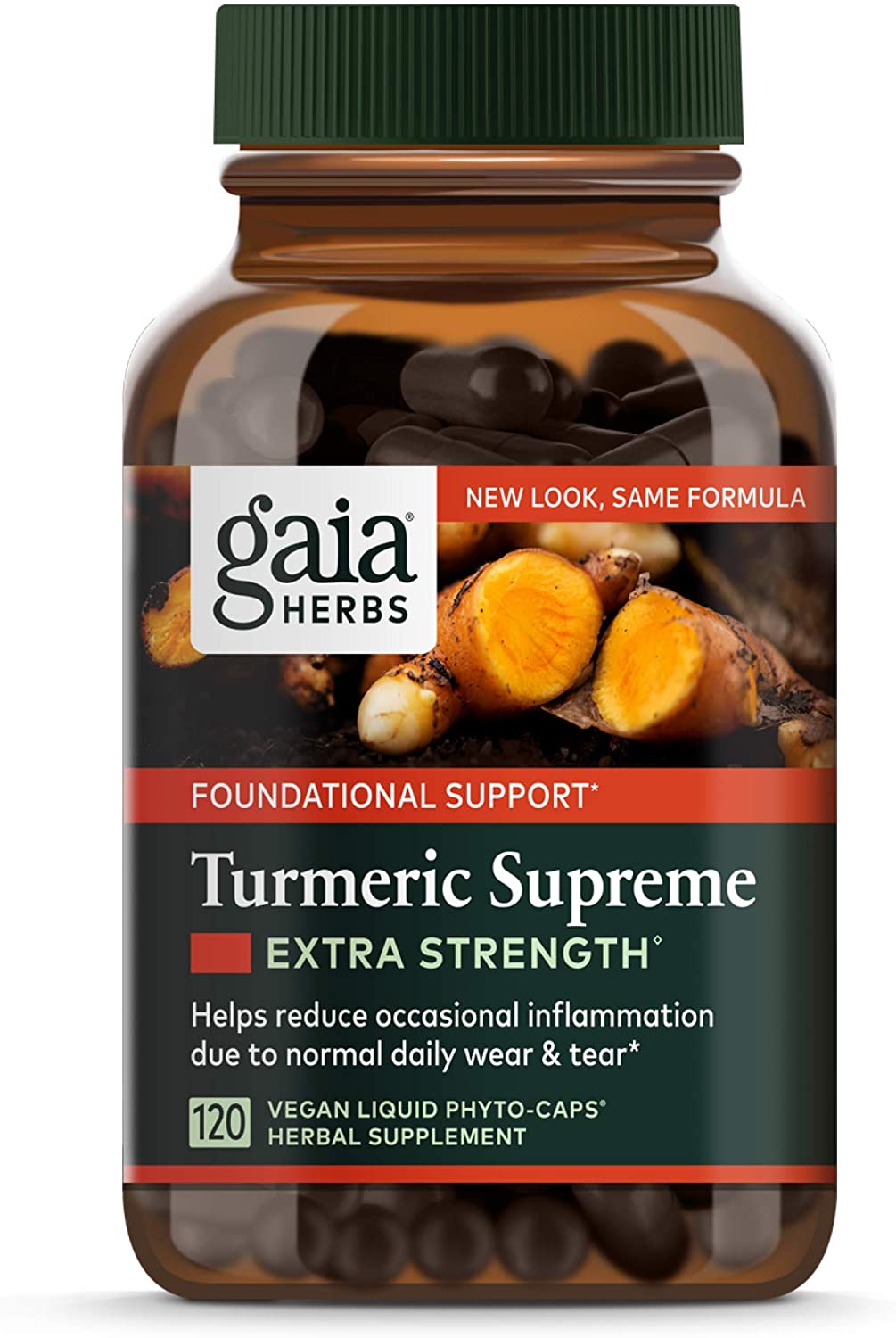 Gaia Herbs, Turmeric Supreme Extra Strength, Turmeric Curcumin Supplement