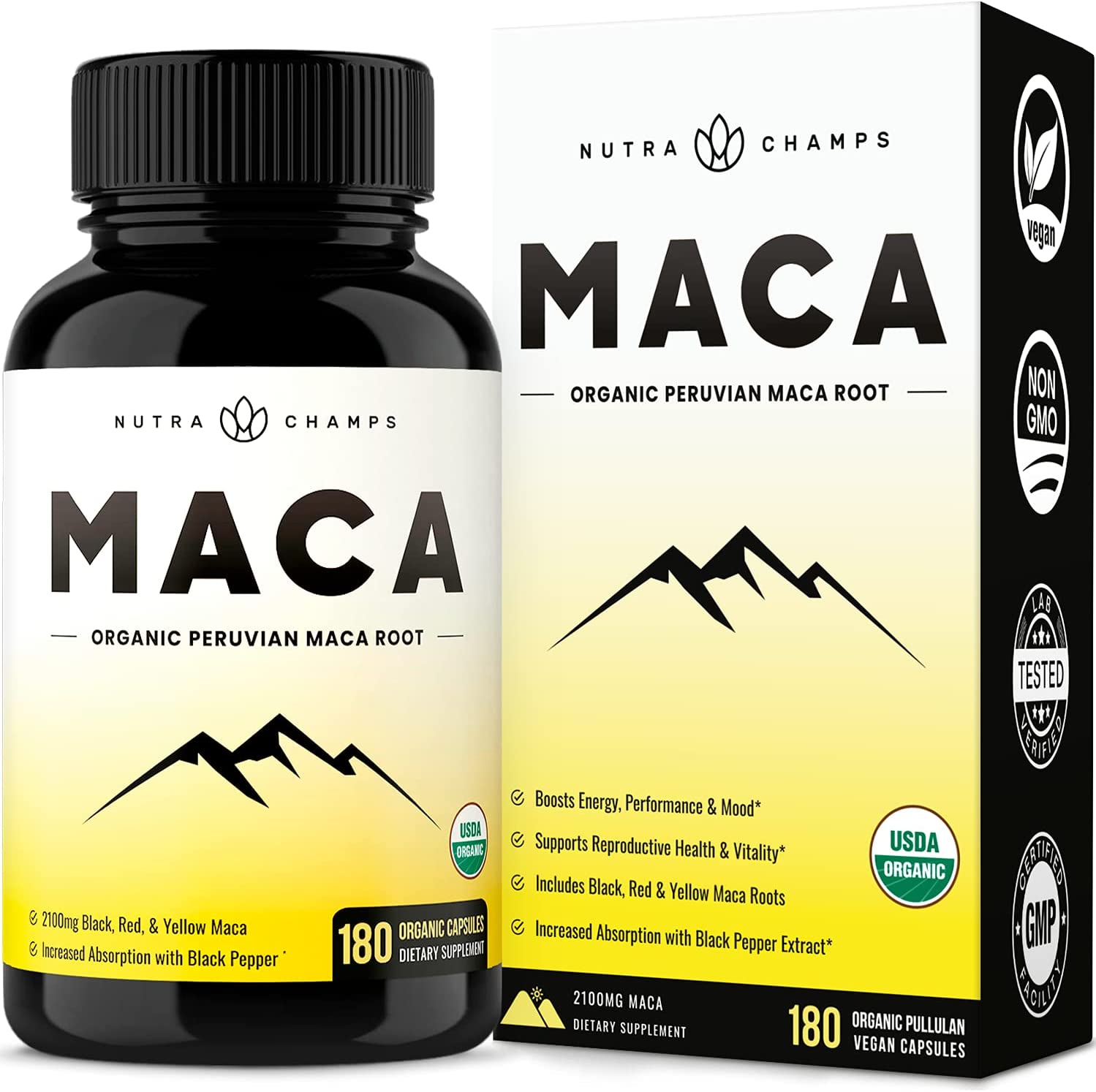 Organic Maca Root Powder Capsules-