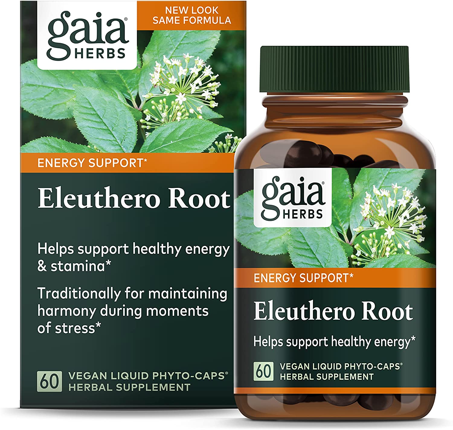 Gaia Herbs Eleuthero Root (Siberian Ginseng 554 mg),