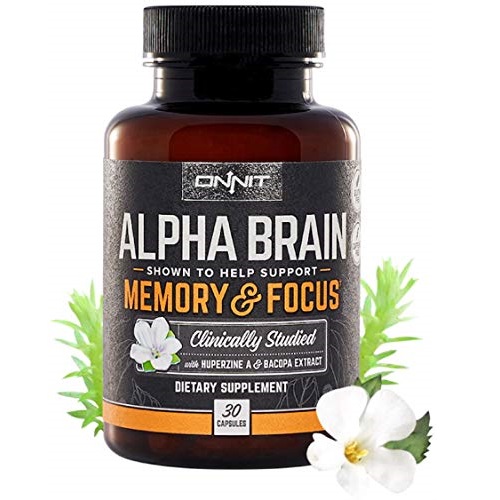 Alpha Brain 30 Capsules Dietary Supplement Supports Memory & Focus 