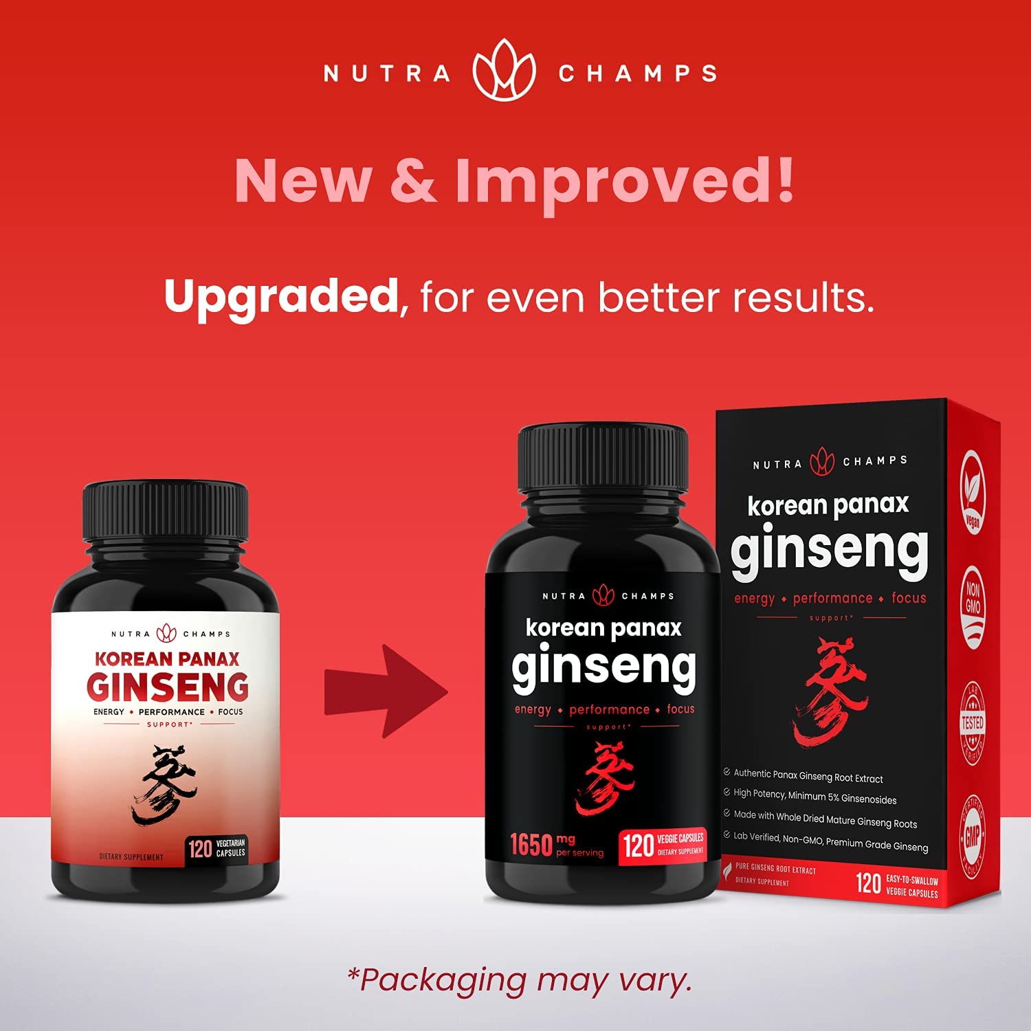 NutraChamps Korean Red Panax Ginseng ,,