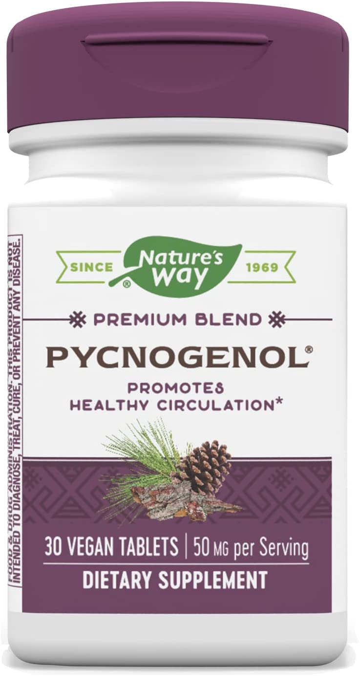 Nature's Way Pycnogenol, 50 mg per serving, 30 Tablets