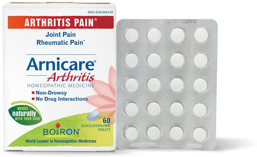 Boiron Arnicare Arthritis, Homeopathic Medicine for Arthritic, Joint and Rheumatic Pain, White, 60 Tablets