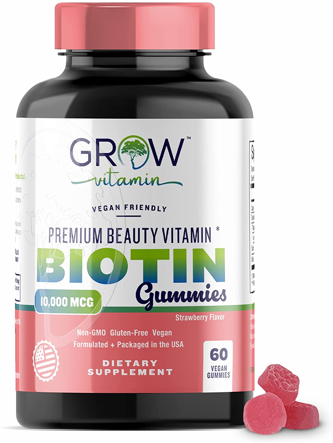 Biotin Gummies 10,000mcg [Highest Potency] for Healthy Hair, Skin & Nails for Adults & Kids